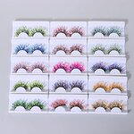Glitter Lashes Supplier - OEM Luminous Fluffy Fiber Dramatic Shining