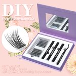 Individual Eyelashes Factory - OEM Mixed 3 Types with Bottom Lashes