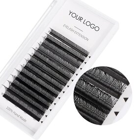 Yy Lashes Extension Manufacturer - OEM Wholesale 0.05 C Curl Pre-Fanned
