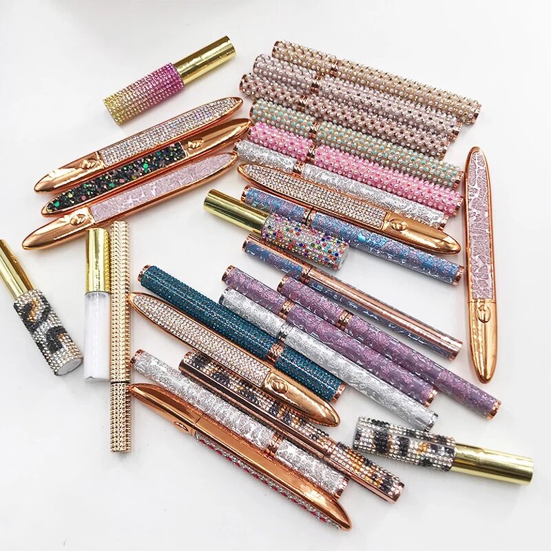 Self-adhesive Eyeliner Supplier - OEM 2 in 1 Diamond Bling Glitter