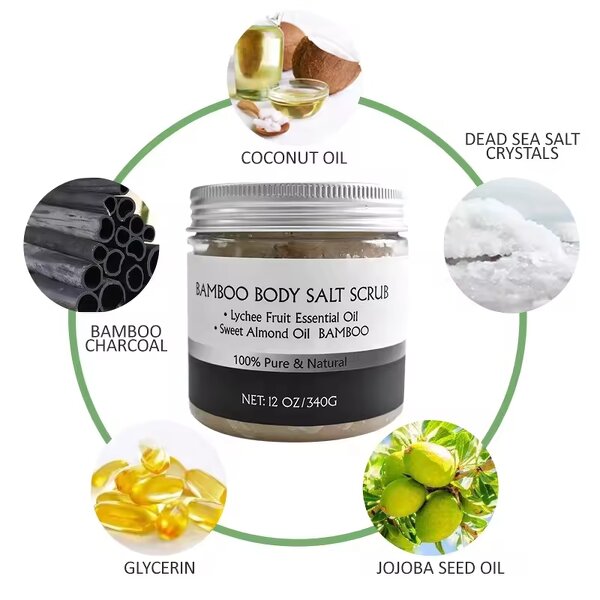 Bamboo Salt Scrub Manufacturer - Organic Whitening Exfoliating Deep Cleansing