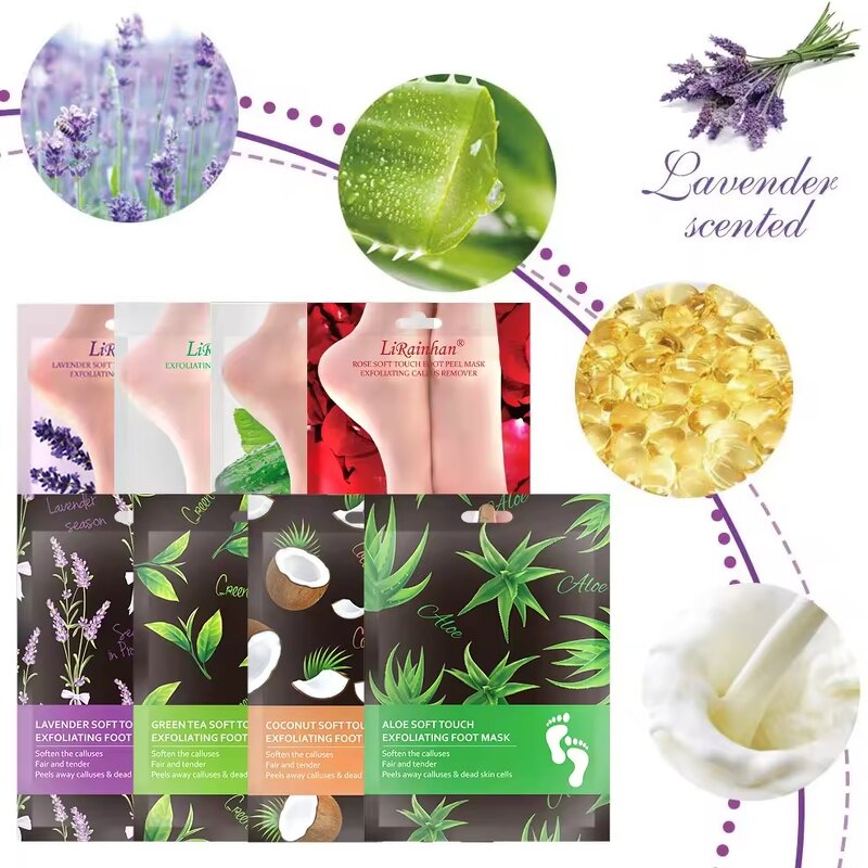 Foot Peel Mask Supplier - Custom Organic Lavender Exfoliating Baby Soft