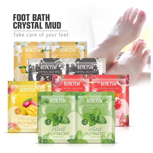 Foot Soak Pack Factory - Crystal Jelly Mineral Salt Essential Oil Detox