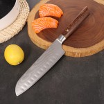 Damascus Knife Set Factory - OEM 5 Pcs Wooden Handle