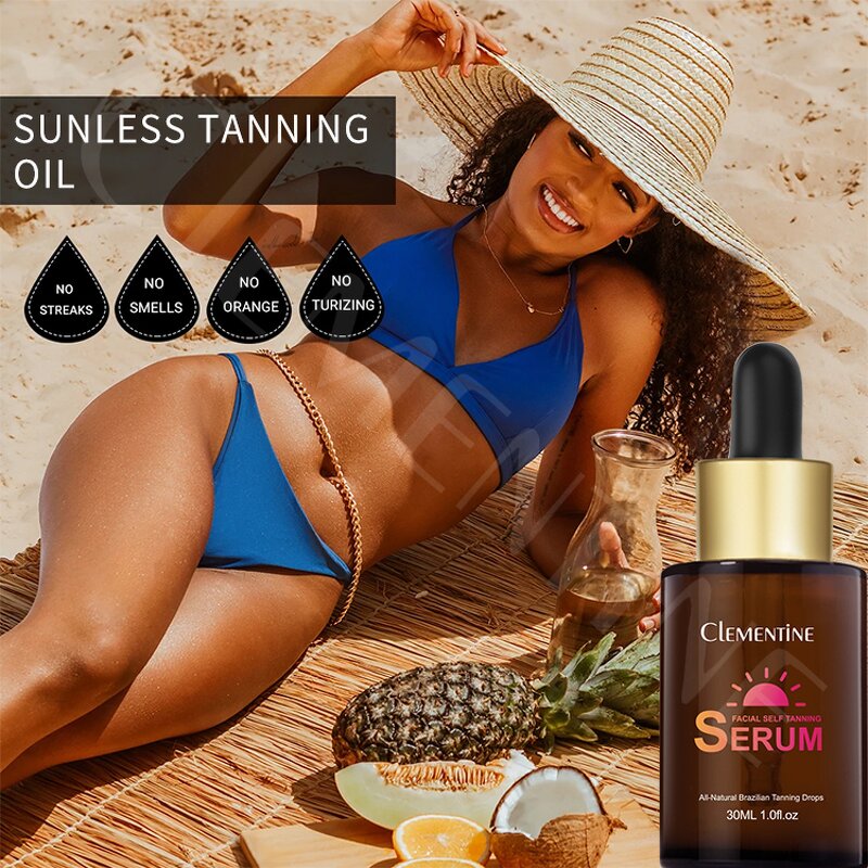 Tanning Serum Supplier - Private Label Herbal Sunless Self Tan Drops