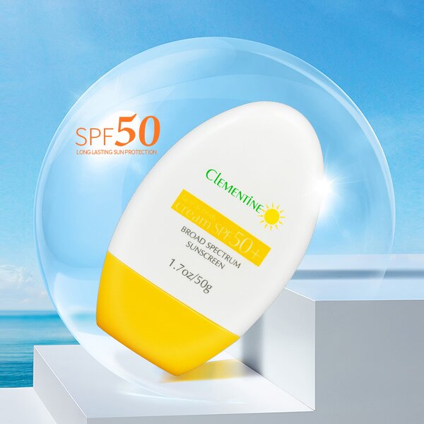 Sun Cream Manufacturer - Custom Logo Eco Friendly Aloe Soothing SPF 50