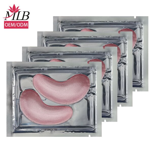 Pink Glitter Eye Gel Pads Factory - OEM Skin Care Collagen Hydrogel
