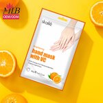 Orange VC Hand Mask Factory - OEM Whitening Nourishing Vitamin Gloves
