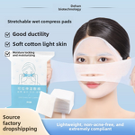 Cotton Pads Factory - OEM Stretchable Wet Compress Thin Open Hole