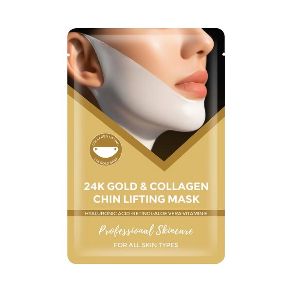 24k Gold Lifting Mask Manufacturer - OEM Hyaluronic Acid Neck Firming