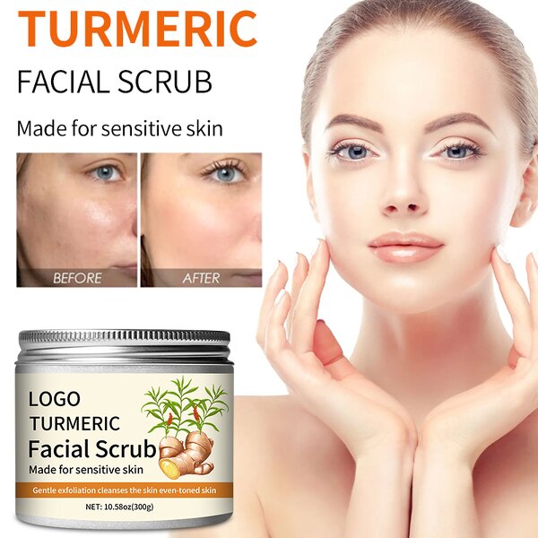 Turmeric Facial Scrub Factory - OEM Private Label Natural Deep Cleansing