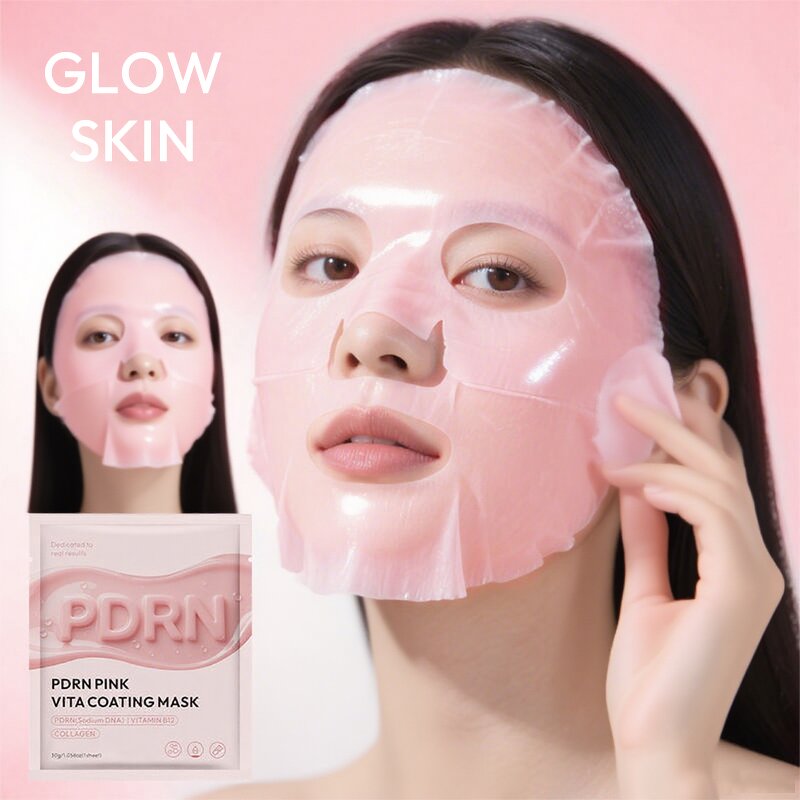 Vita Coating Sheet Mask Factory - OEM Hydrating Firming Pink Glow