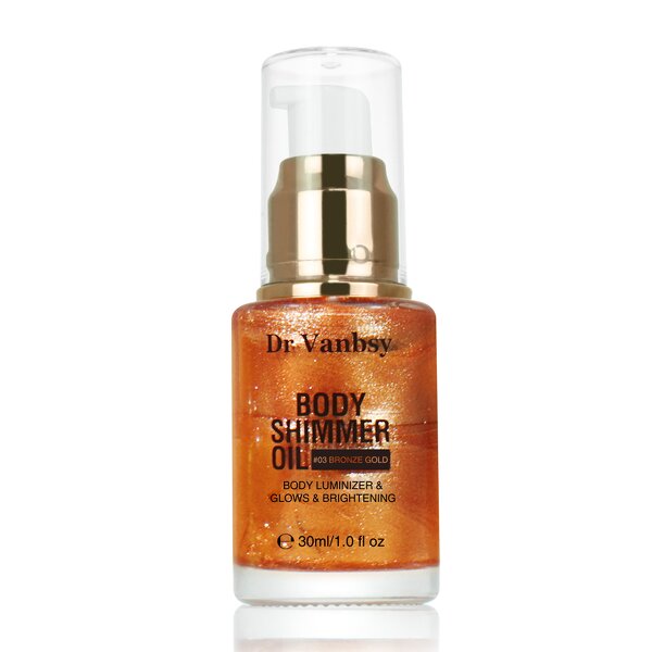 Body Shimmer Oil Factory - Dr Vanbsy Lightening with Vitamin C E Jojoba Oil