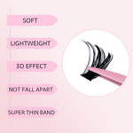 Eyelash Extension Kits Manufacturer - 160 Clusters Hot Melt Thick Lashes Bulk