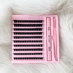 Eyelash Extension Kits Manufacturer - 160 Clusters Hot Melt Thick Lashes Bulk