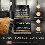 Hair Pomade Manufacturer - OEM 120g Biotin Keratin Argan Oil Men Medium Hold