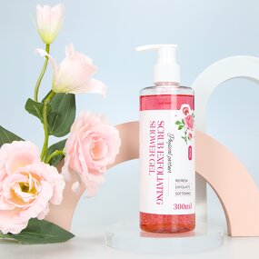 Shower Gel Manufacturer - OEM Rose Hydrogel Hyaluronic Acid Moisturizing