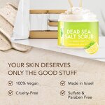 Exfoliating Gel Manufacturer - OEM Lemon Mint Anti Fatty Dead Sea Salt