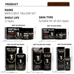 Men Face Set Manufacturer - OEM 5PCS Tallow Moisturizing Anti Aging Pores