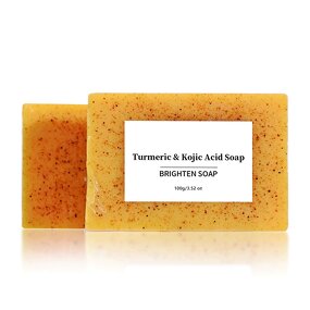 Kojic Acid Soap Manufacturer - OEM Handmade Lemon Turmeric Whitening Bar