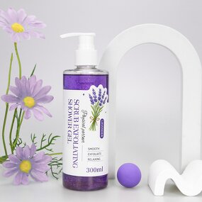Shower Gel Manufacturer - OEM Lavender Scrub Exfoliating All Skin Types