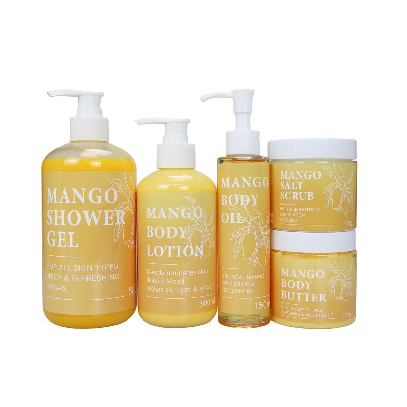 Body Care Set Manufacturer - OEM Mango 5 Piece Deep Moisturizing All Skin