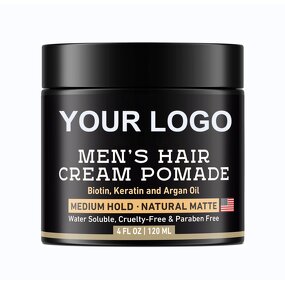 Hair Pomade Manufacturer - OEM 120g Biotin Keratin Argan Oil Men Medium Hold