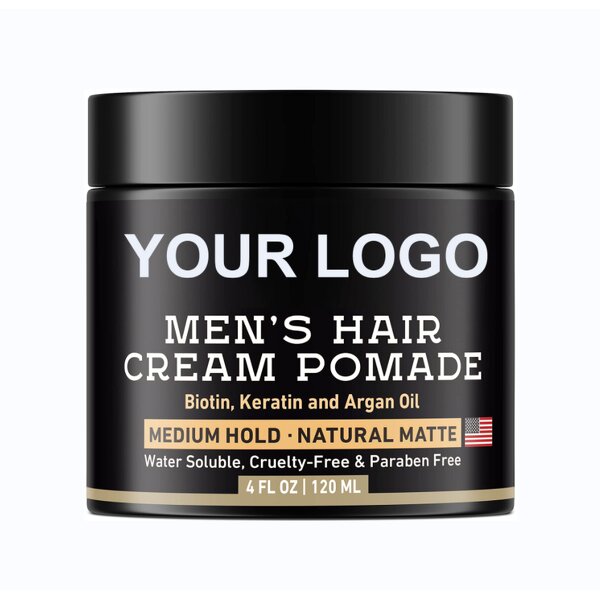 Hair Pomade Manufacturer - OEM 120g Biotin Keratin Argan Oil Men Medium Hold