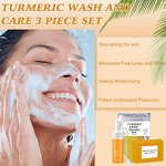 Skin Care Set Manufacturer - OEM Turmeric Whitening Soap Mousse Cleanser