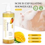 Shower Gel Manufacturer - OEM Mango Scrub Whitening No Animal Testing Vegan