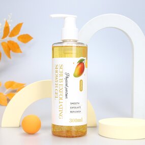 Shower Gel Manufacturer - OEM Mango Scrub Whitening No Animal Testing Vegan