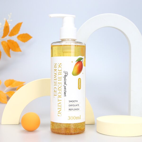 Shower Gel Manufacturer - OEM Mango Scrub Whitening No Animal Testing Vegan