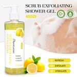 Shower Gel Manufacturer - OEM Lemon Scrub Exfoliating Sebum Cleaning Soothing