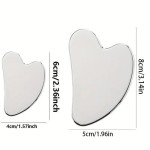 Gua Sha Tool Manufacturer - Stainless Steel Heart Shape Facial