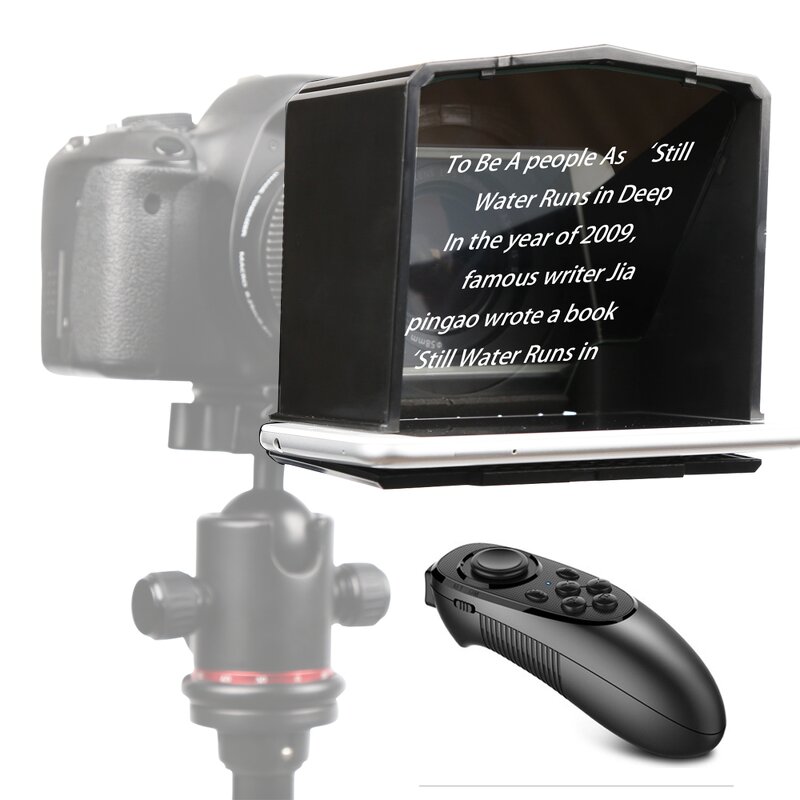 Smartphone Teleprompter Manufacturer - OEM for DSLR Camera Youtube Interview