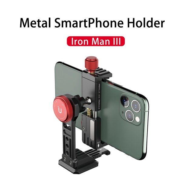 Vertical Shooting Mount Manufacturer - OEM Metal Smartphone Holder Cold Shoe