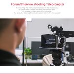 Smartphone Teleprompter Manufacturer - OEM for DSLR Camera Youtube Interview