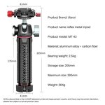 Metal Tripod Manufacturer - OEM Reflex Selfie Stick Ballhead Cold Shoe Vlog