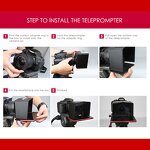 Smartphone Teleprompter Manufacturer - OEM for DSLR Camera Youtube Interview