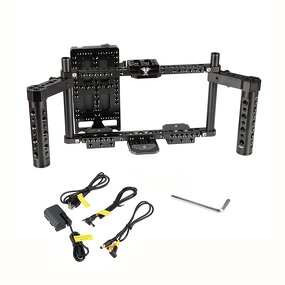 Camera Monitor Cage Rig Manufacturer - OEM Adjustable Dual Cheese Handle Power