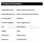 Lens Mount Adapter Manufacturer - OEM Auto Focus Nikon F to Nikon Z