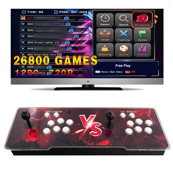 Arcade Game Machine Manufacturer - OEM 3D Joystick 20000 in 1 Retro Home Console