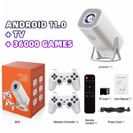Gaming Projector Manufacturer - OEM L S40 Max 2 in 1 with Joy Sticks 4K Android Video