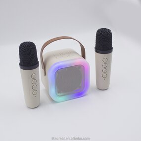 Karaoke Boombox Manufacturer - OEM K12 5W Portable with RGB Light Subwoofer Microphone