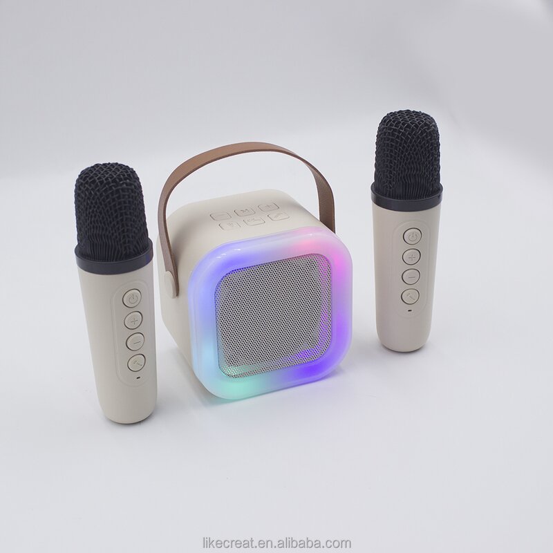 Karaoke Boombox Manufacturer - OEM K12 5W Portable with RGB Light Subwoofer Microphone