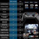 Switch Pro Controller Manufacturer - OEM Wireless with LED Light Vibration Turbo Wake up