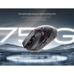 Gaming Mouse Manufacturer - OEM 26000DPI Transparent Wireless Tri Mode Lightweight GS001J