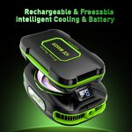 Phone Fan Cooler Manufacturer - OEM with Digital Display Rechargeable Battery JS85