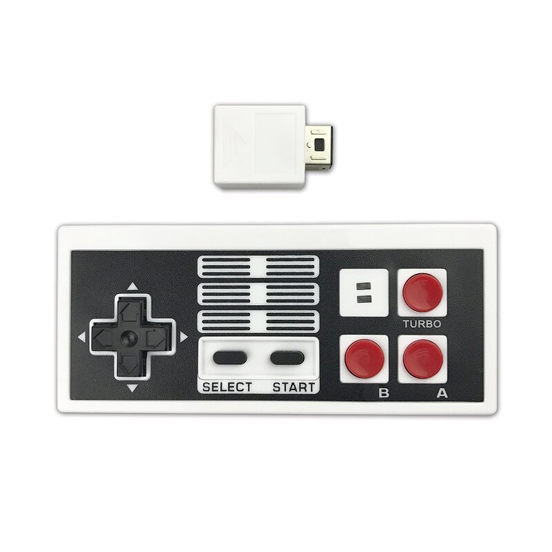 Wireless Gamepad Manufacturer - OEM 2.4g for NES with WII Port Receiver Red White