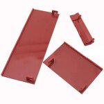 Wii Console Covers Manufacturer - OEM 3 in 1 Battery Back SD Slot Shell Case Red